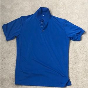 Blue golf shirt